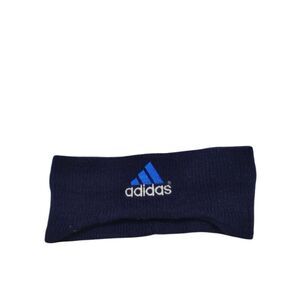 80 90s Adidas Headband Navy Thick Sweater  Ear Warmer Embroidered Vintage